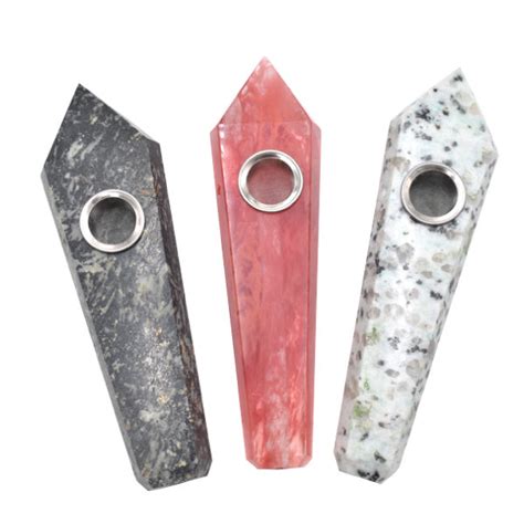 4 Crystal Pipes With 3 Metal Screens Color May Vary 1 Count — Mj