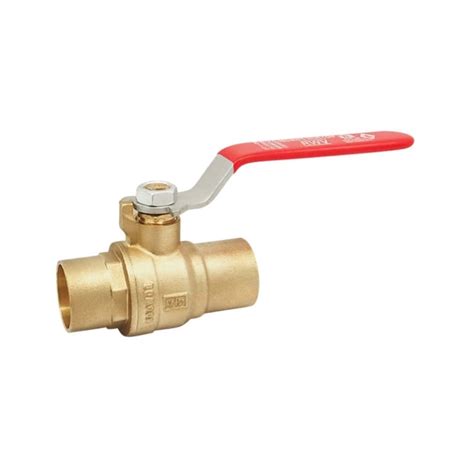 Ab Lf Brass Full Port Ball Valve Red White Valve Corp