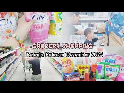 BELANJA BULANAN DESEMBER 2023 BUDGET 500RB GROCERY HAUL YouTube