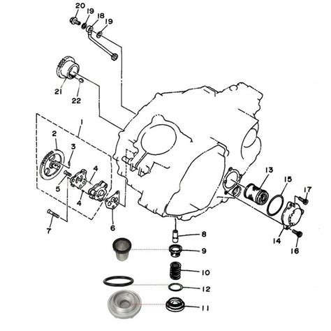 For Yamaha YFM 350 Oil Drain Plug O Ring Screen Strainer Filter 51Y