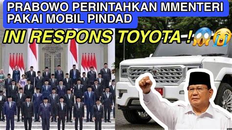 Ambyar Toyota Indonesia Beri Respons Soal Intruksi Presiden Prabowo