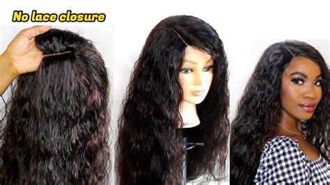 🔥 Full Wig Without Closure How To Make Wig No Glue No Crochet Youtube