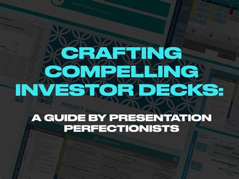 Mastering The Art Of The Investor Pitch Deck Creating A Pitch