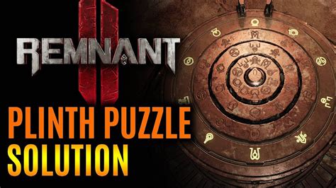 Plinth Puzzle Dial Puzzle Remnant Guide Remnant Ii Youtube