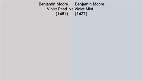 Benjamin Moore Violet Pearl Vs Violet Mist Side By Side Comparison