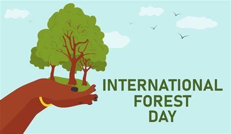 La Journée Internationale Des Forêts Vecteur Premium