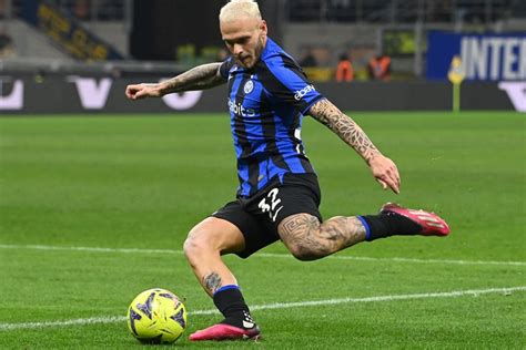 Inter Milan Wingback Federico Dimarco Celebrates Atalanta Win In Serie A