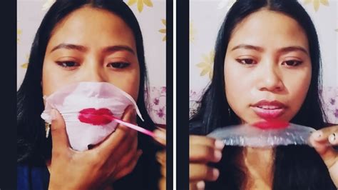 Lipstick Hack With Tissue Paper And Plastic टिश्यू पेपर और प्लास्टिक से