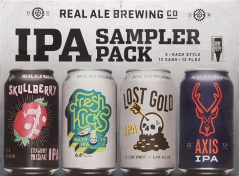 Real Ale IPA Sampler Pack Craft Beer Cans 12 Cans 12 Fl Oz Kroger