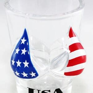 Usa Flag Bikini Bust D Shot Glass Etsy