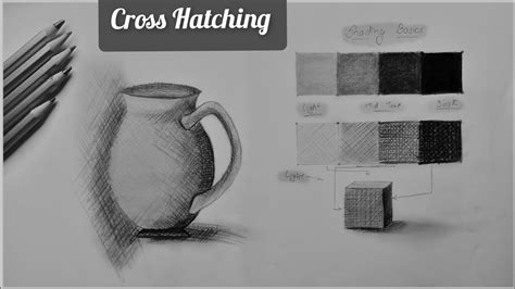 Cross Hatching Technique How To Shade Karn Arts Youtube