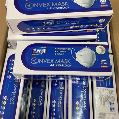 Masker Sensi Convex Mask Ply D Kf Earloop Pcs Shopee Indonesia