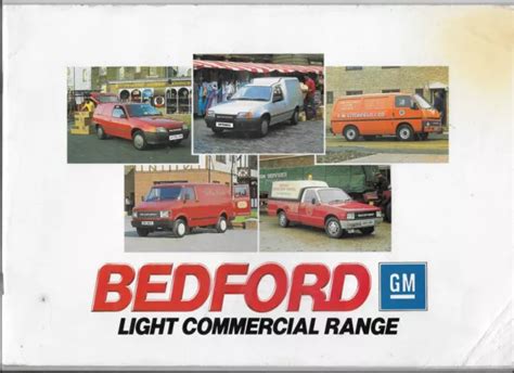 1985 Bedford Light Commercial Range Brochure Astra Vanastramax Midi