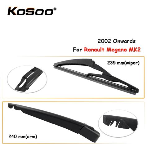 KOSOO Auto Rear Car Wiper Blade For Renault Megane MK2 235mm 2002