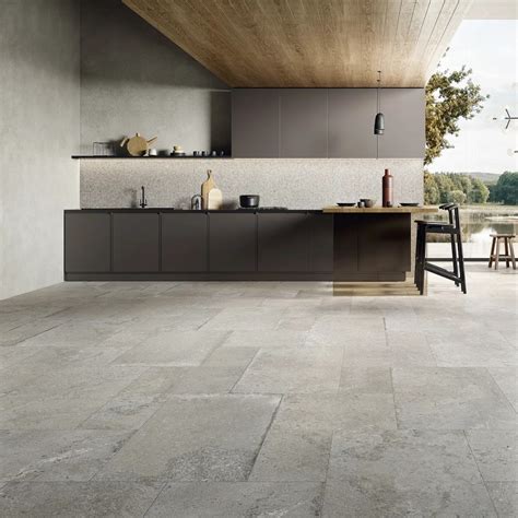 Dom Ceramiche Tile Signature Stone Grey Natural Rectified X