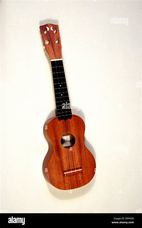 Ukulele Small Hawaiian Guitar With Four Strings Stock Photo Alamy