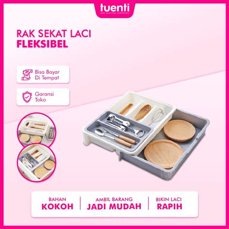 Jual Rak Sekat Laci Tempat Penyimpanan Alat Dapur Spatula Sendok Garpu