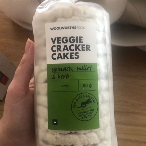 Woolworths Food Veggie Cracker Cakes Spinach Millet Reviews Abillion