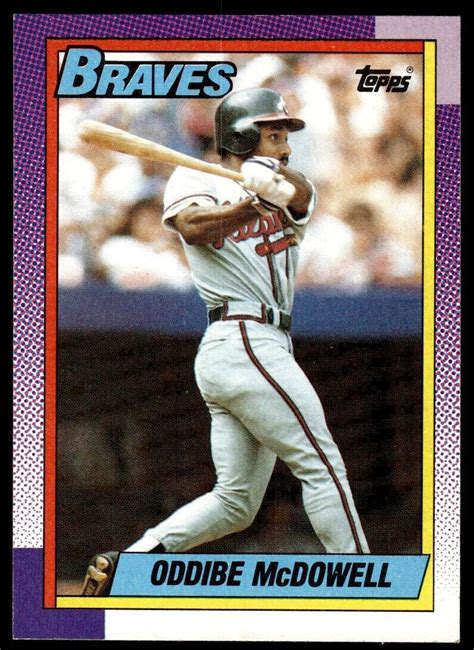 1990 Topps Baseball Card Oddibe McDowell Atlanta Braves 329 EBay