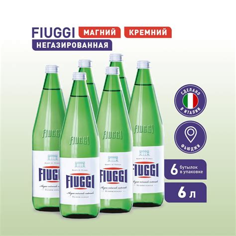 FIUGGI вода минеральная лечебная, негазированная/с магнием/Фьюджи ...