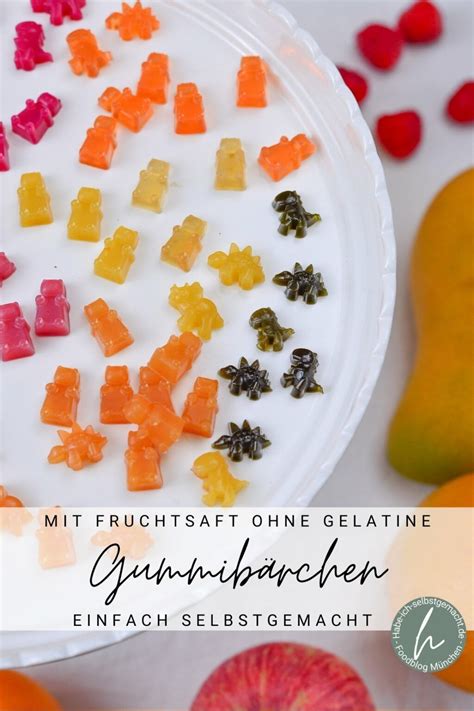 Gummibärchen selber machen vegan ohne Gelatine Rezept in 2024