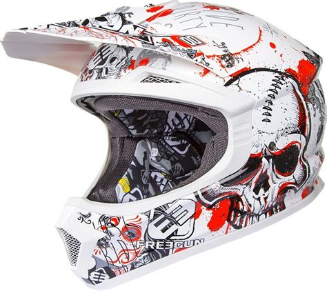 SHOT FREEGUN XP 4 DERBY Helm Weiss Sw Rot S Um 111 90 EUR 1000PS