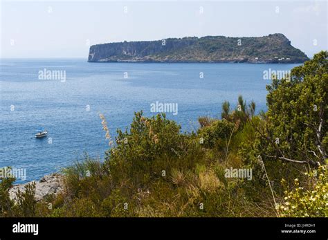 A Boat In The Tyrrhenian Sea And View Of The Isola Di Dino Dino S