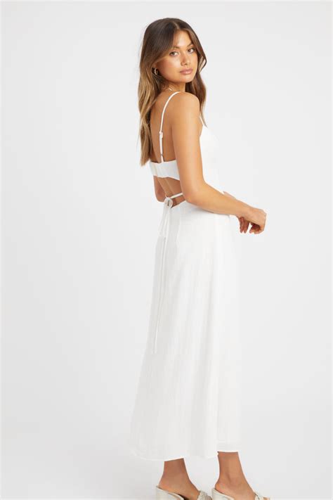 Buy Hayman Tie Back Dress White Online KookaÏ Australia