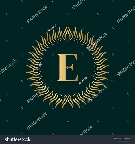 Emblem Letter E Weaving Circle Monogram Stock Vector (Royalty Free) 2116482503 | Shutterstock