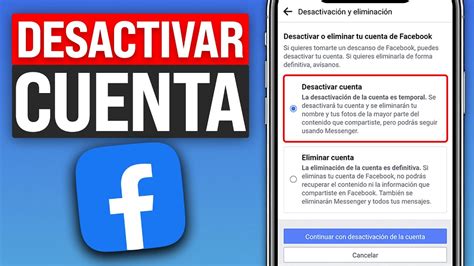 Cómo DESACTIVAR una CUENTA de FACEBOOK Temporalmente 2024 YouTube