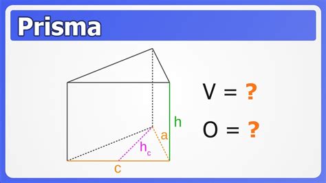 Prisma Volumen und Oberflächeninhalt berechnen How to Mathe YouTube