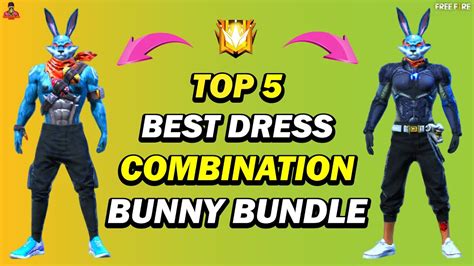 Top Best Dress Combination With Bunny Bundle Free Fire Dress