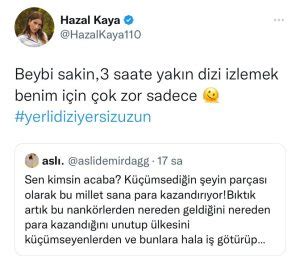 Hazal Kaya kendisine Nankör diyen takipçisine cevap verdi All Magazine