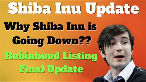 SHIBA INU Why Shiba Inu Is Going Down Shiba Inu Robinhood Listing