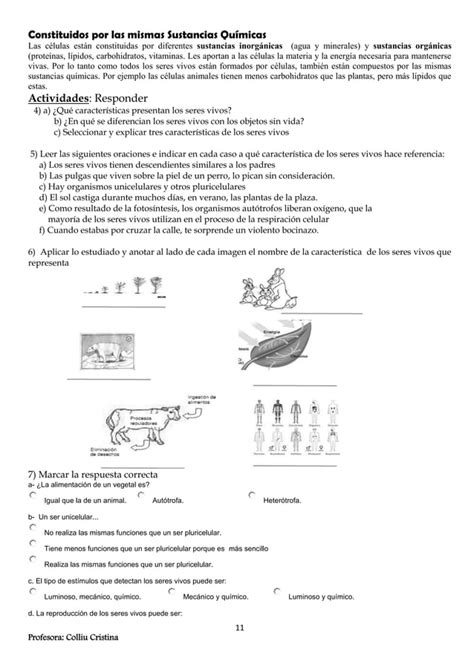 Cuadernillo Ciencias Naturales Seres Vivos Pdf