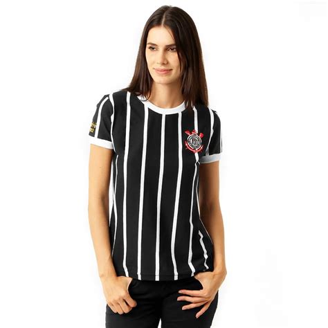 Camisa Retrô Corinthians Democracia 1982 Feminina