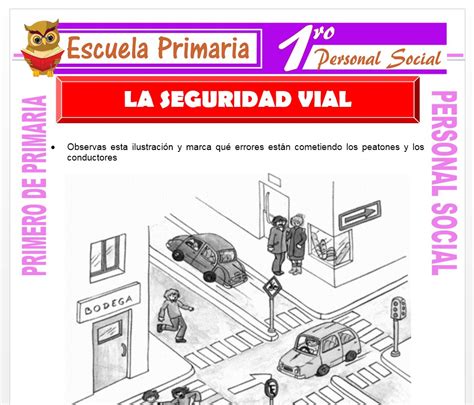 Seguridad Vial Para Primero De Primaria Escuela Primaria