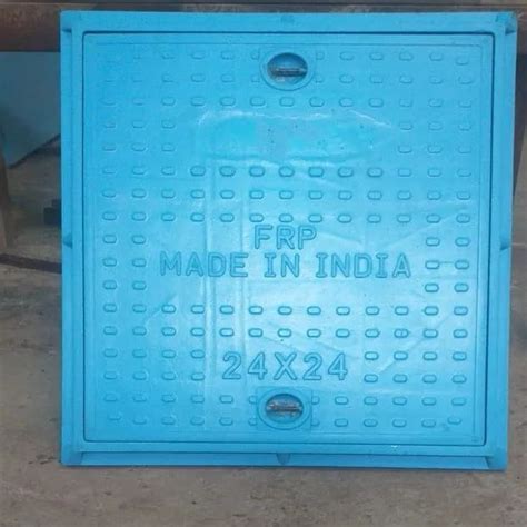 BLUE FRP Fibre Reinforced Polymer FRP Manhole Cover Size 24x24