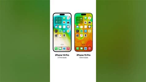 Iphone 14 Pro Vs Iphone 15 Pro Bezels Comparison Youtube