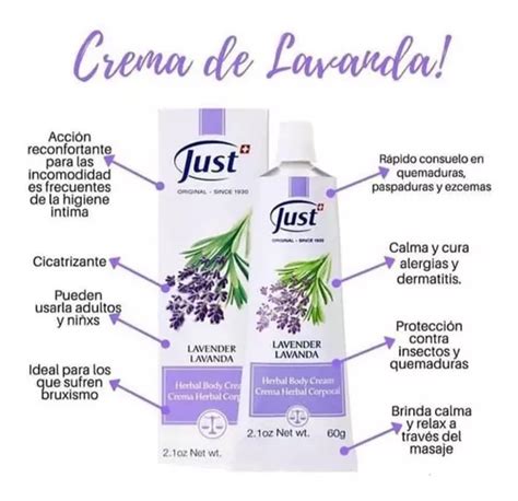 Crema De Lavanda Just Swiss G Env O Gratis