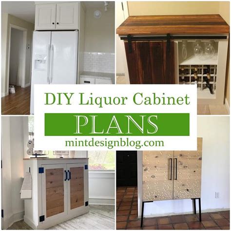 Diy Liquor Cabinet Plans You Can Make Easily Mint Design Blog