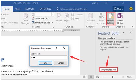 How To Make A Word Document Read Only