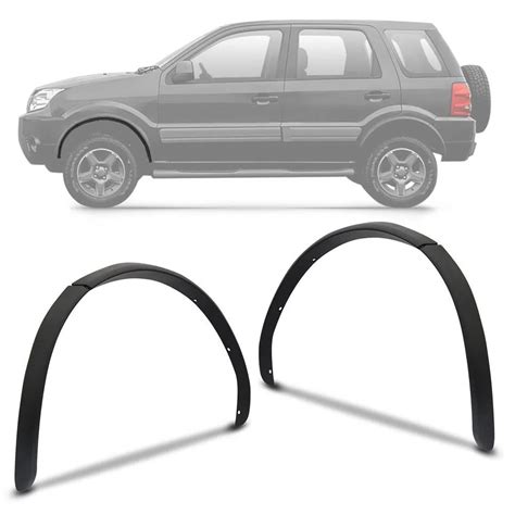 MOLDURA PARALAMA DIANTEIRO ECOSPORT 03 A 12 PRETO