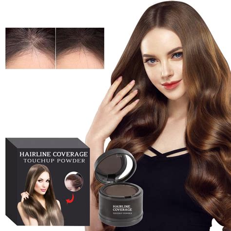 Woaiqiana Root Cover Up Enhance Hairline Powder Instant Hair Shading Thinning Hairline With