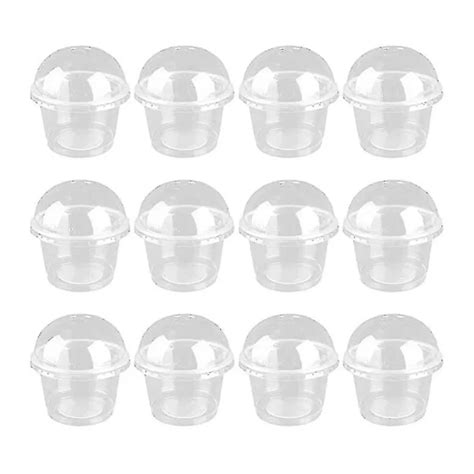 Hsankro Clear Plastic Dessert Cups 100 Pack Reusable Bpa Free