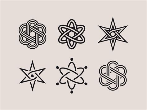 Premium Vector | Modern professional atom elements and symbols set