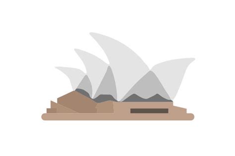 Sydney Opera House Cartoon Svg Cut File By Creative Fabrica Crafts