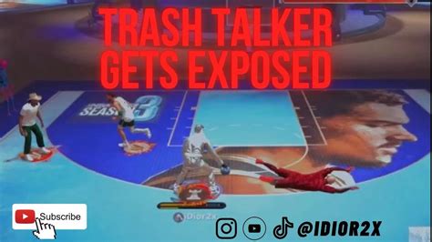 2k23 Trash Talker Gets Exposed🤣 Ishowspeed Clonedaniel2huncho Youtube