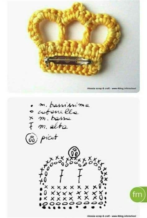 3 Free Crochet Crown Applique Patterns Artofit