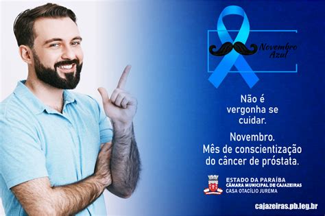 Novembro Azul prevenção e conscientização Câmara Municipal de